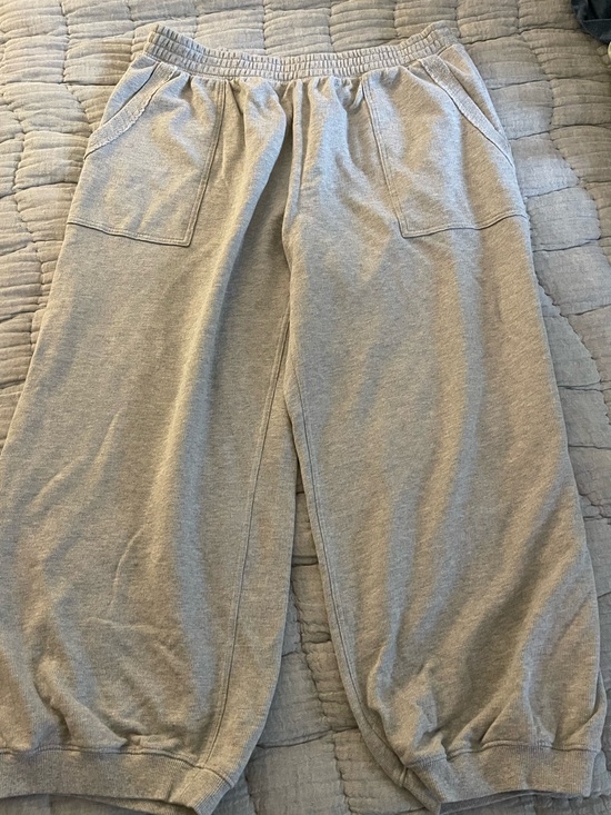 aerie Pants - Aerie Light Gray Vacay Joggers